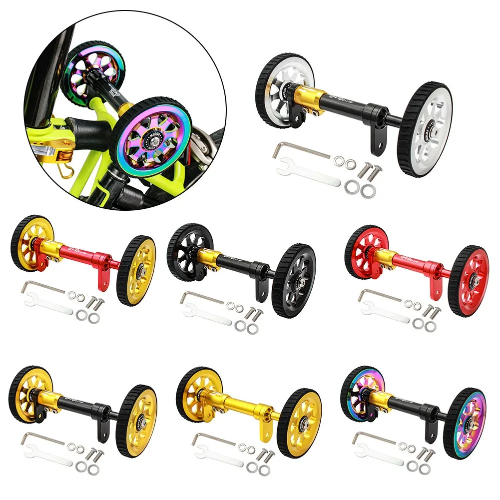 Легкое толкающее колесо легкое с удлинителем для складного велосипеда Brompton