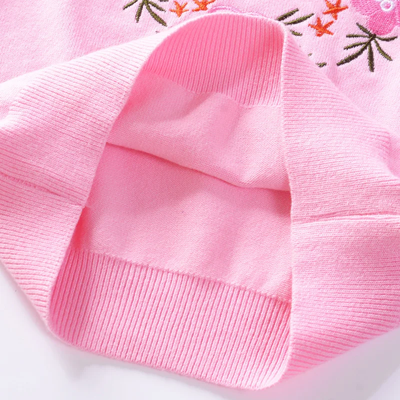 

Girl'S Sweater 2019 Autumn And Winter New Style Large Childrenswear Korean-style Crew Neck Children Embroidery Sweater Single La