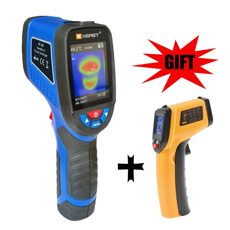 

2.4 inch Color Screen Handheld Thermal Imaging Camera Infrared thermometer XE-26 XE-27 XE-28 Sries economic thermal imager