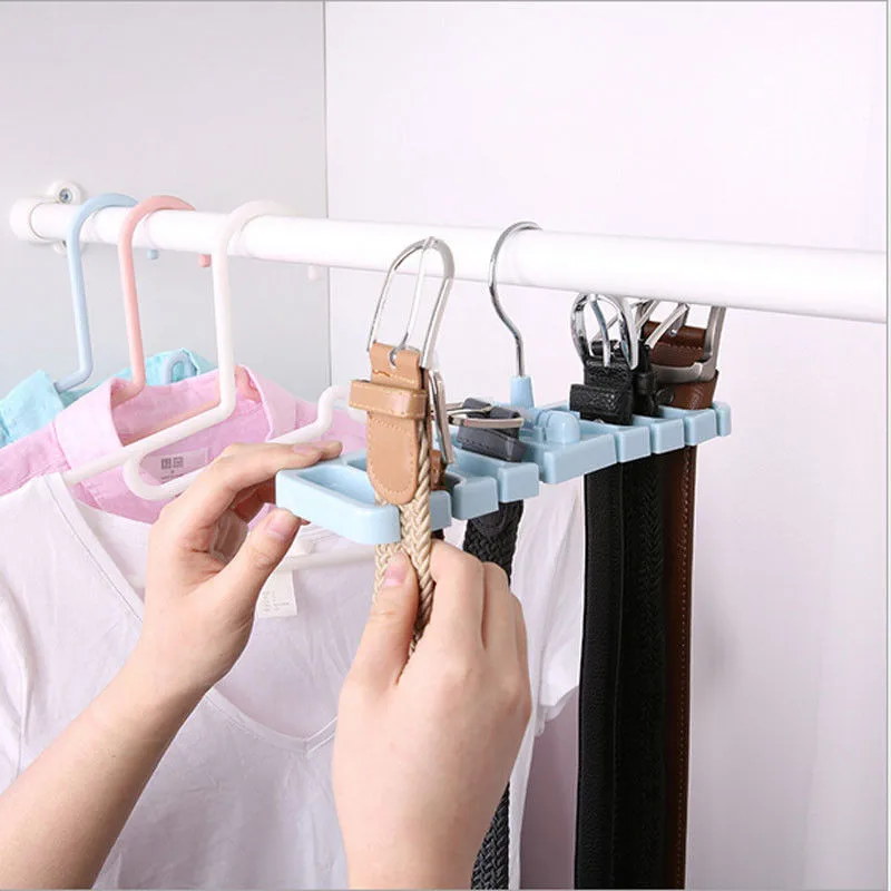 Нестандартный пояс стеллаж для хранения домашнего пространства крючки многофункциональный шарф связующие поддоны домашняя вешалка для ремня рельсы