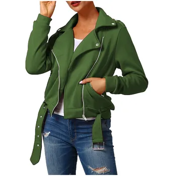 

Women Jacket Long Sleeve Soild Open Front Short Cardigan Suit Jacket Coat Top Zipper Basic Street 2020 Fashion Coat #YL10