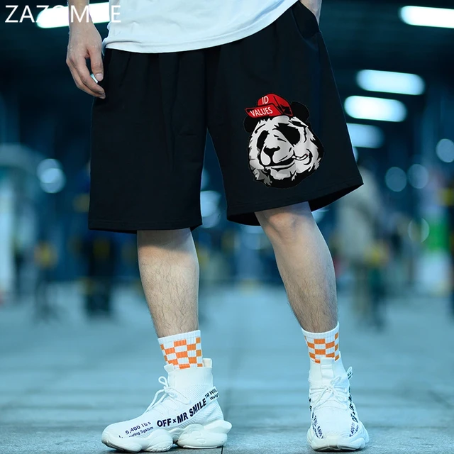 Y2k Streetwear Shorts Mens Harajuku Hip Hop Alphabet Graphic