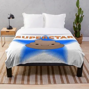

Soft Blanket for Bed Sherpa Flannel Fleece Blanket Home Travel Sofa Soft Throw Blanket Superstar Poop
