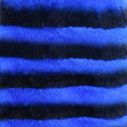 blue black Зимняя женская шуба из Шиншиллы, теплая натуральная верхняя одежда из кроличьего меха, Женская Полосатая мягкая куртка из натурального меха кролика рекс - Цвет: blue black