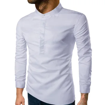 

JJ-Y506 New Fashion Spring &Autumn Clothing Long Sleeve Shirt Slim and Collar Pure Men's Shirt