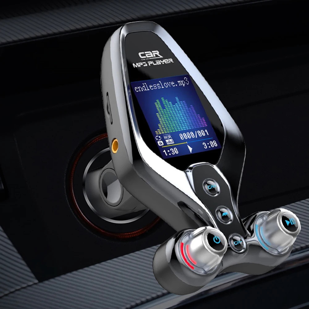 FM Modulator Transmitter Bluetooth 5.0 FM Radio QC3.0 USB Car Charger Handsfree Car Kit Wireless Aux Audio Transmitter fm transmitter