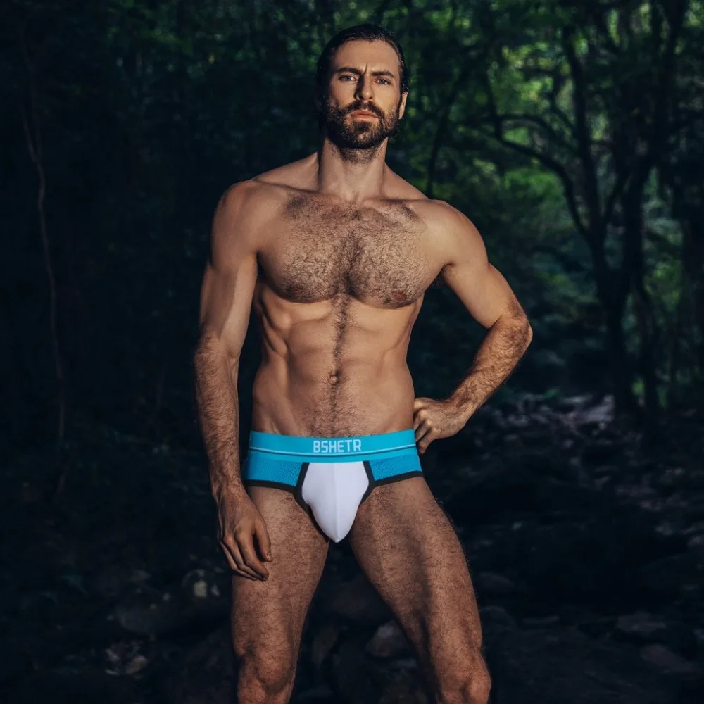 5Pcs Men's swimming briefs sexy men's underpants transparent jersey swimming trunks maillots de bain homme 20J6 (27)