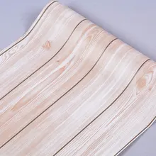 Самоклеющаяся Водонепроницаемая Ретро Настенная Наклейка ИМИТИРОВАННАЯ настенная деревянная полоса узор домашняя, комнатная, Настенная Наклейка s Спальня Декор для гостиной