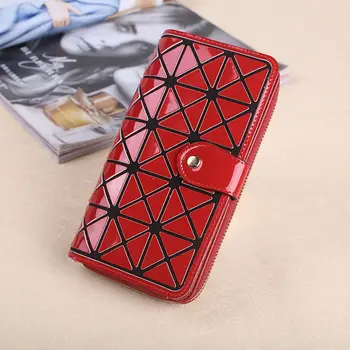 

Women Wallet Fashion Stylish Ladies Trendy Card Mobile Phone Holder Organizer Large Capacity PU Leather Zipper Female Purse