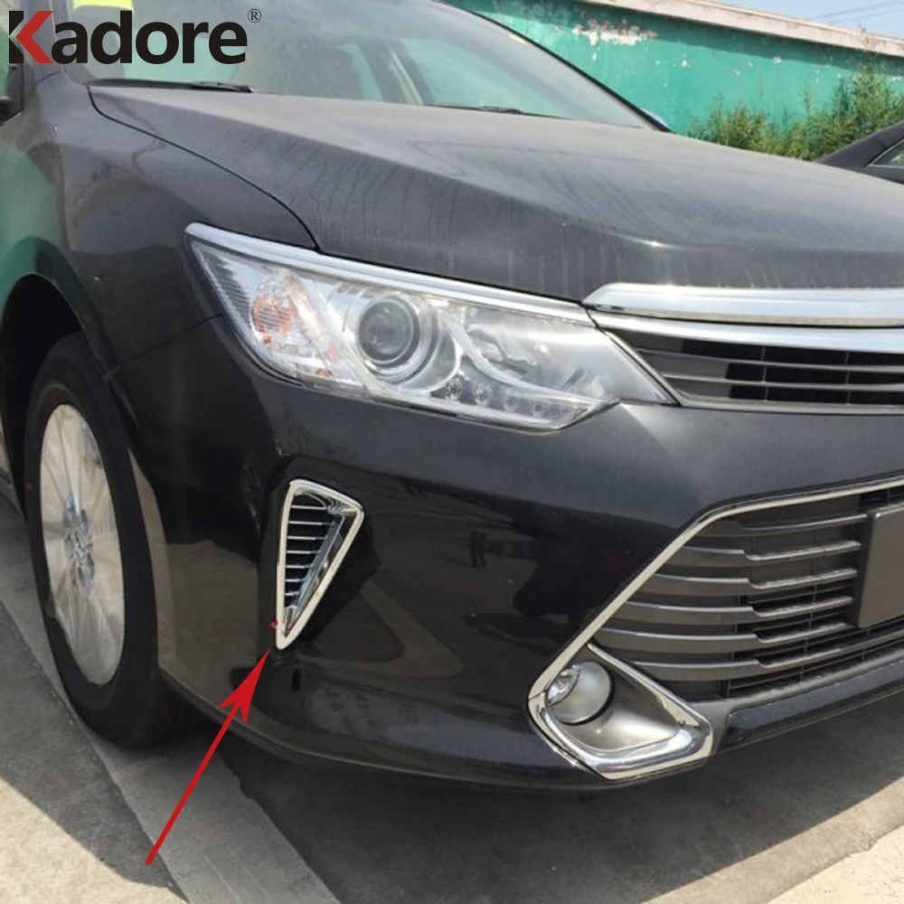 Для Toyota Camry 2015 ABS Хром Передняя Крышка вентиляционного отверстия аксессуары для