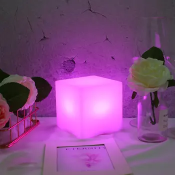 

Square Smart Night Light Color Change USB Charging 5V Alexa Echo Google Home Phone IFTTT Control LED Lamp APP Night Lighting