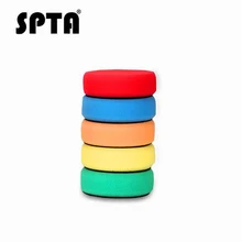 SPTA импортированная Автомобильная полировальная Подушка Комплект накладки полировка автомобиля губка автомобильная подставка из объемной пены комплект для автомобильная краска уход 1 2 3 дюйма
