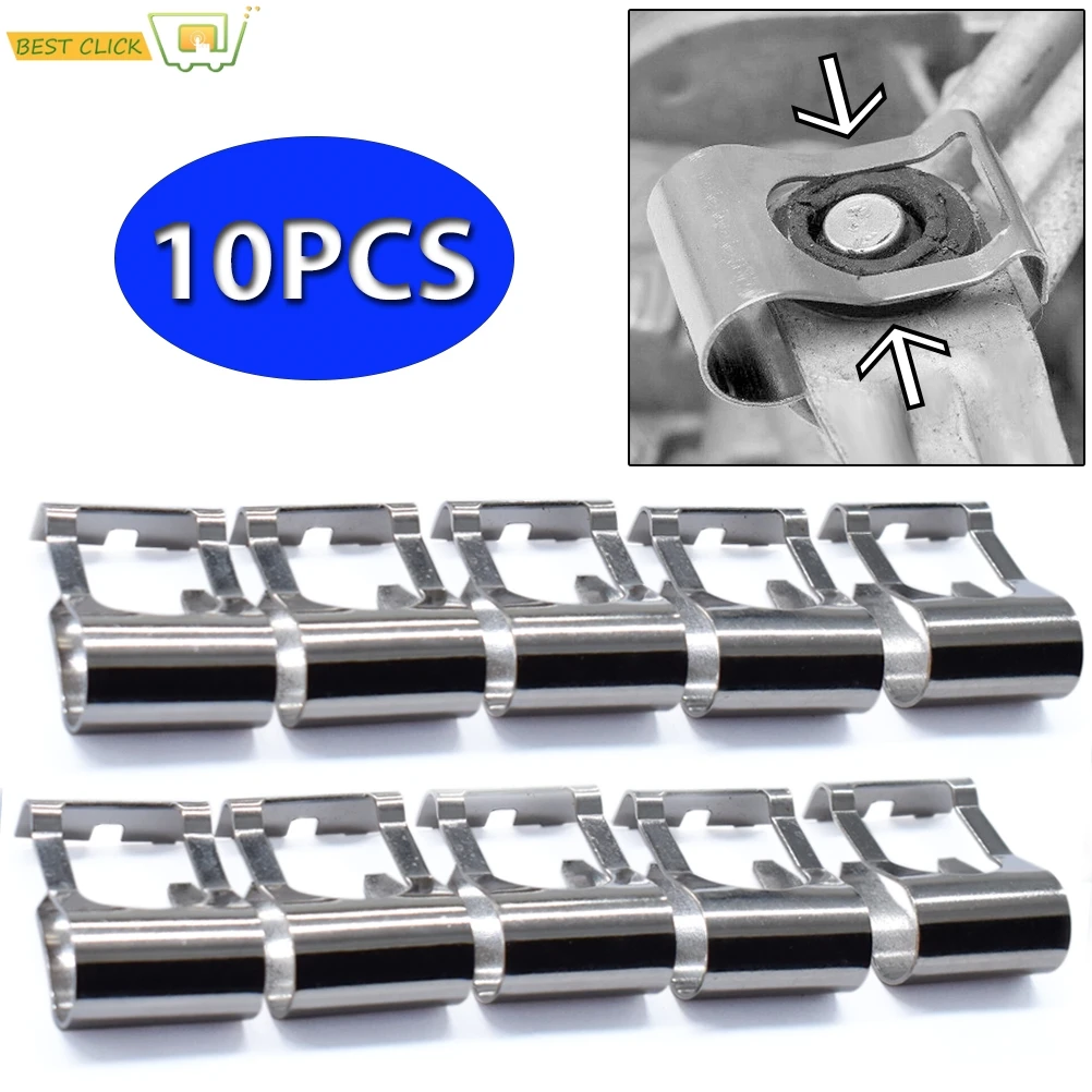 10Pcs Universal Wiper Linkage Motor Rods Repair Clips Car Windscreen Arms Link Mechanism Clip Fix Kit Spring Auto Replacement