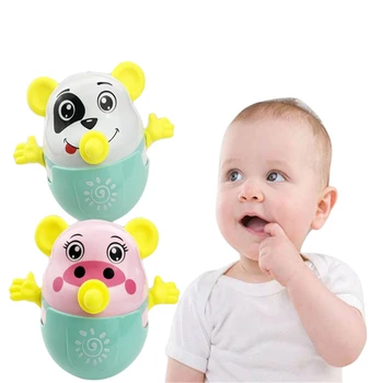 

Baby Rattles Tumbler Newborns Gift Kids Educational Toy High Quality Durable Mobile Doll Bell Cute Animals Cartoon Teether Toy