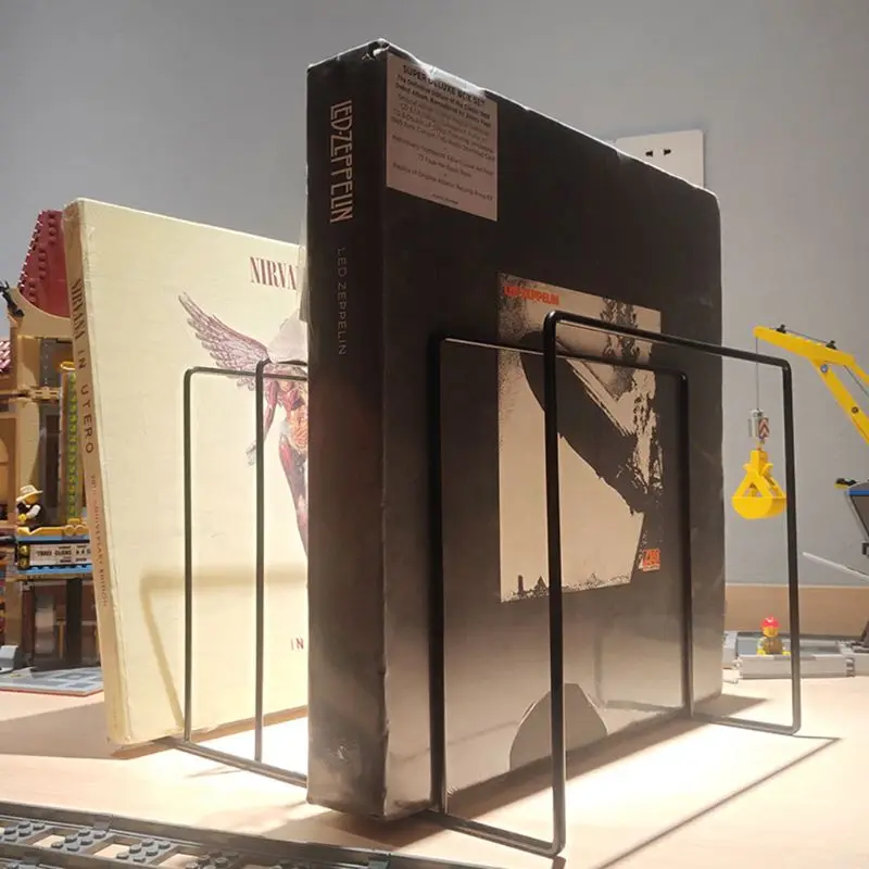 Металл LP Виниловая пластинка дисплей полка поворотный стол Полка для хранения выставочный стенд держатель