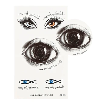 

50 PCS Halloween Terror Big Eyes Waterproof Tattoo Sticker Eye Temporary Sticker Wholesale Price