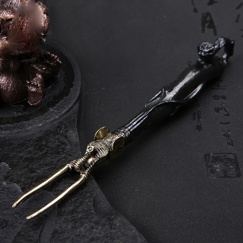 Copper Fork Handle for Cast Iron Tea Pot Teapot Accesories Heat Insulation Cooking Kitchen Tools Tea Tools 6.29 - 7.48 inch