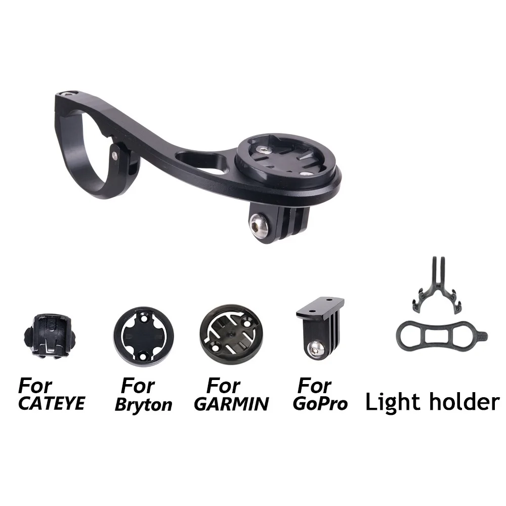 

Bike Computer Mount Brakcket GPS Gopro Camera Light Holder 25.4/31.8mm Handlebar Adjustable For GARMIN Edge CatEye Bryton