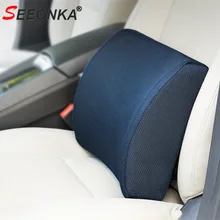 Подушка с эффектом памяти для поясницы, 3D сетка для спины, Подушка для стула с ремнями, полиэфирная подушка для автомобильного сиденья, автомобильные аксессуары, подушка Chiar