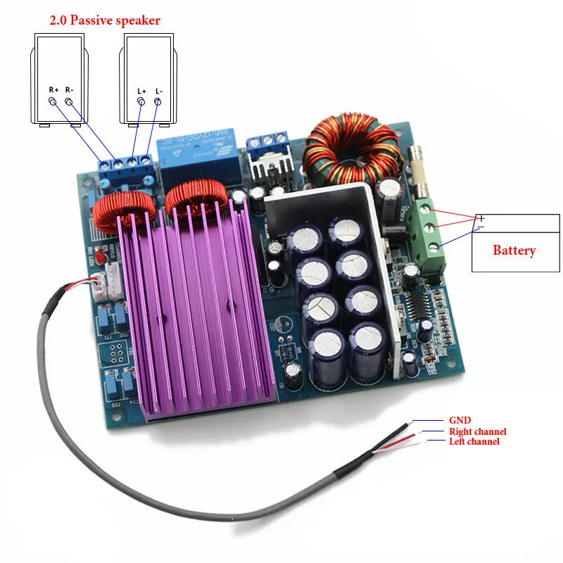 FFYY-Power Amplifiers Board 170W+ 170W Digital Audio Power Amplifier Module for Car