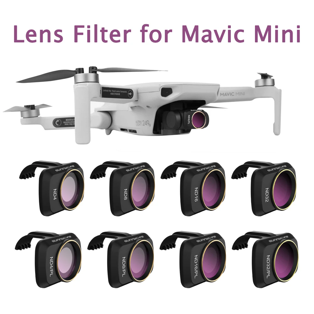 Для DJI Mavic мини Дрон камера карданный фильтр объектива MCUV CPL ND объектив камеры