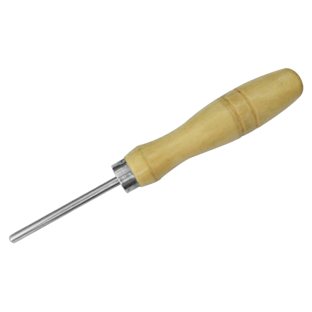 Heavy Duty Racket Awl Stringing Tools Wooden Handle