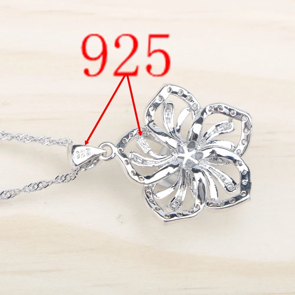 Женский комплект украшений из серебра 925 пробы серьги с натуральным жемчугом и