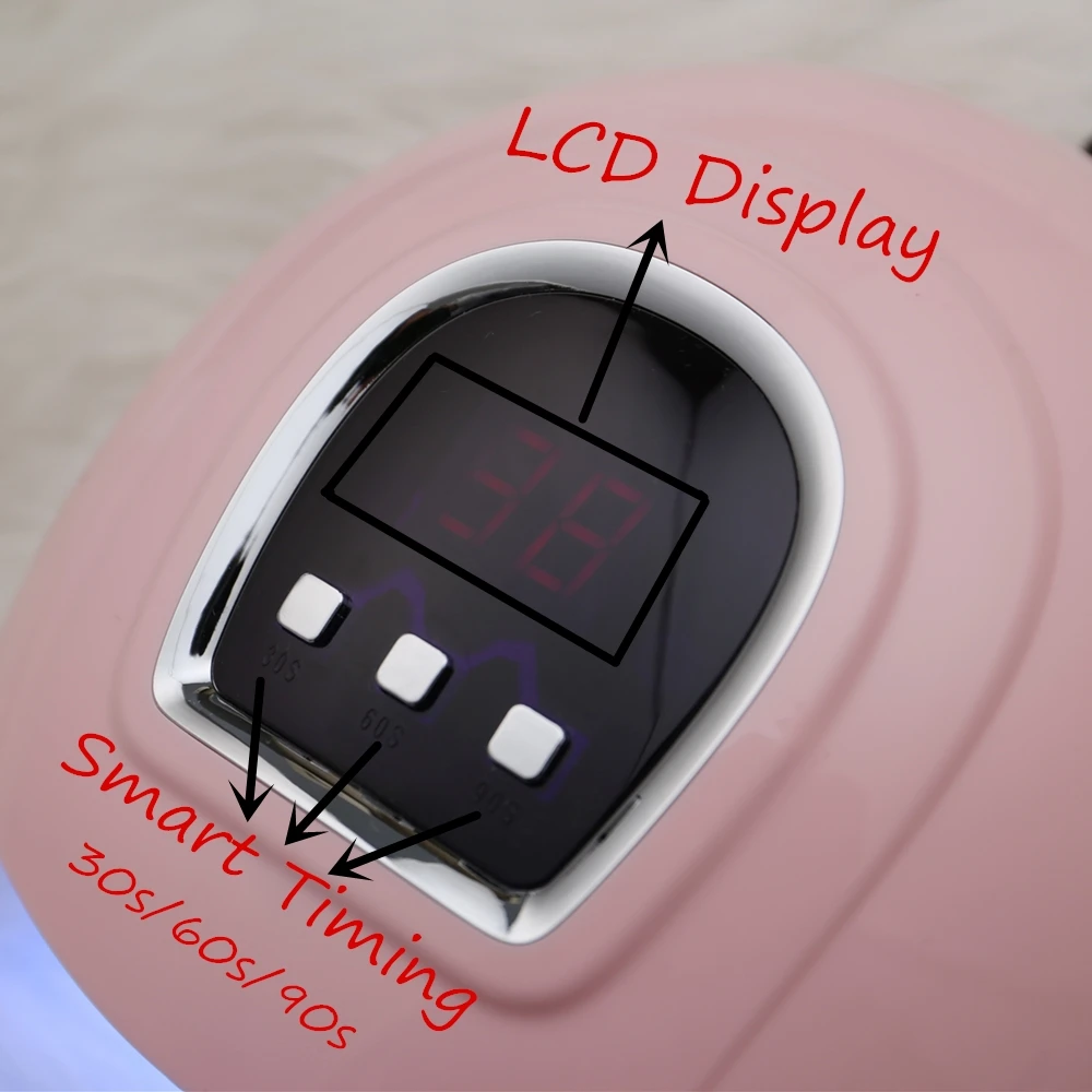 SUN X4 Светодиодный УФ-лампа для ногтей розовая машина для клея для ногтей машина для начинающих для маникюра машина для сушки ногтей