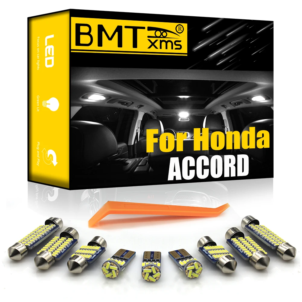BMTxms Canbus для Honda Accord Sedan Coupe 1986-2020 автомобильное светодиодное освещение салона