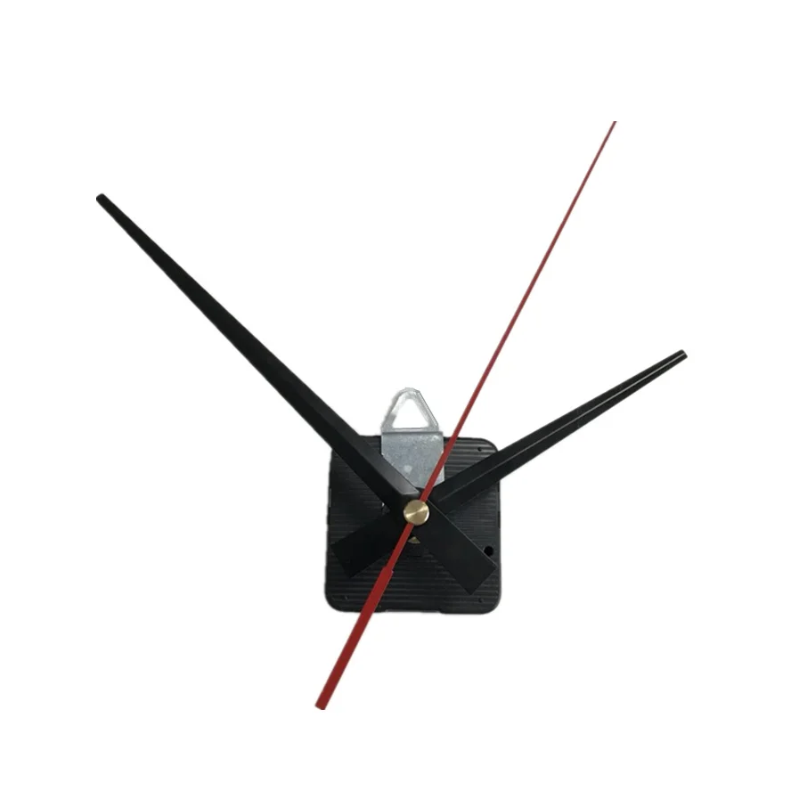 1 Set Silent large wall Quartz Clock Movement Mechanism Thread Axis 28mm Black Hands Repair Tool Parts Kit DIY Set With Hook new m2188 wall clock movement mechanism long thread axis length 22mm quartz clock step movement with hook and black hands