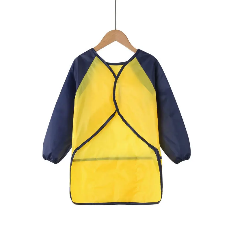 Aprons Pockets for Paint Brush Tool Kids Waterproof Art Craft Apron Smock for Children DIY Painting Drawing