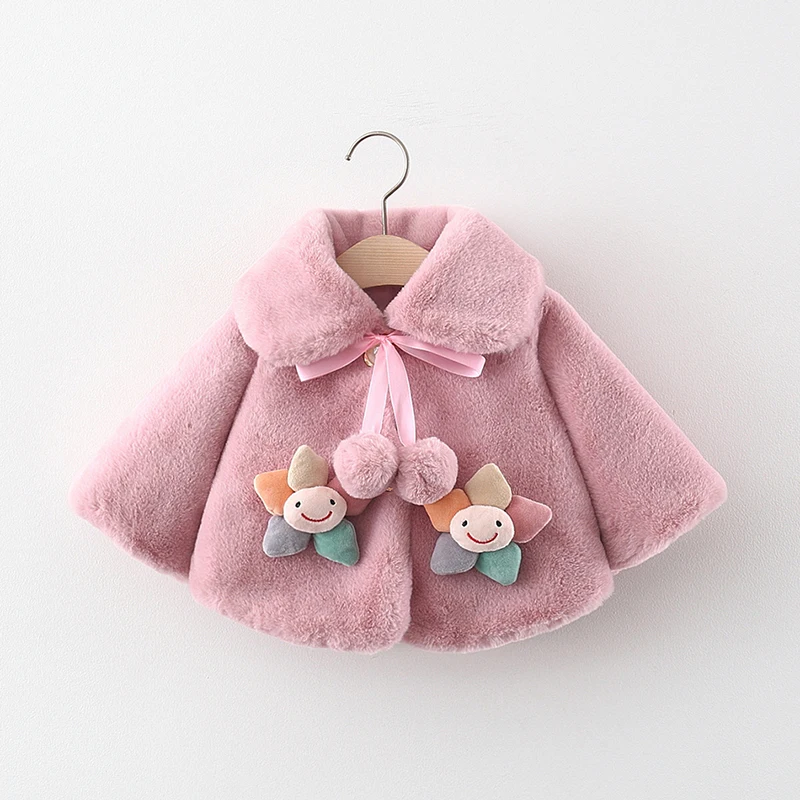 Autumn Winter Baby Jacket Girls Cute Christmas Princess Cloak Outerwear Infant Plush Coat Snowsuit Newborn Baby Girl Clothes Baby Jacket Baby Coat Kids Cloak