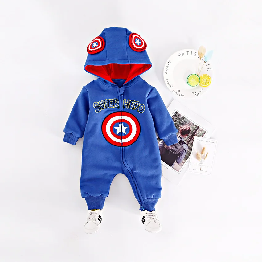 

Clothes for Babies Thick Winter Onesie New Style plus Velvet Warm Embroidered Baby Rompers Cool Crawling Clothes Childrenswear