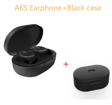 Новинка A6S Bluetooth гарнитуры против Redmi Airdots беспроводные наушники 5,0 TWS наушники с шумоподавлением микрофон для iPhone Xiaomi huawei jbl - Цвет: Зеленый
