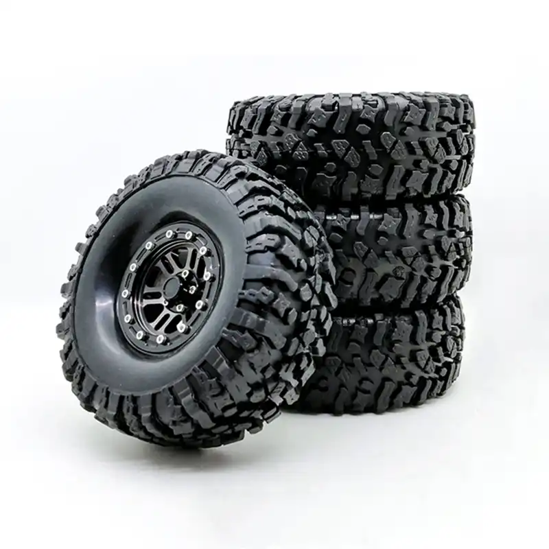 Details about / R//C Rubber 1.9 inch Cimbing Pneumatic Tires Sets For 1//10 Emulation Rock Crawler