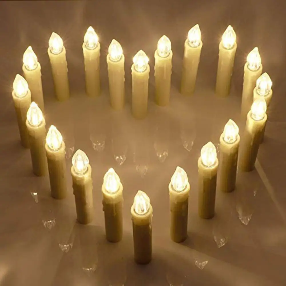 

LED Electronic Candle AAA Warm White 6 Button Remote Control Christmas Candle Light Simulation Led Candle Light