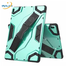 Детский безопасный противоударный сверхпрочный силиконовый чехол для планшета Для lenovo TAB E10 TB-X104F, 10,1 дюймов, жесткий держатель с ручкой, Чехол+ пленка+ стилус