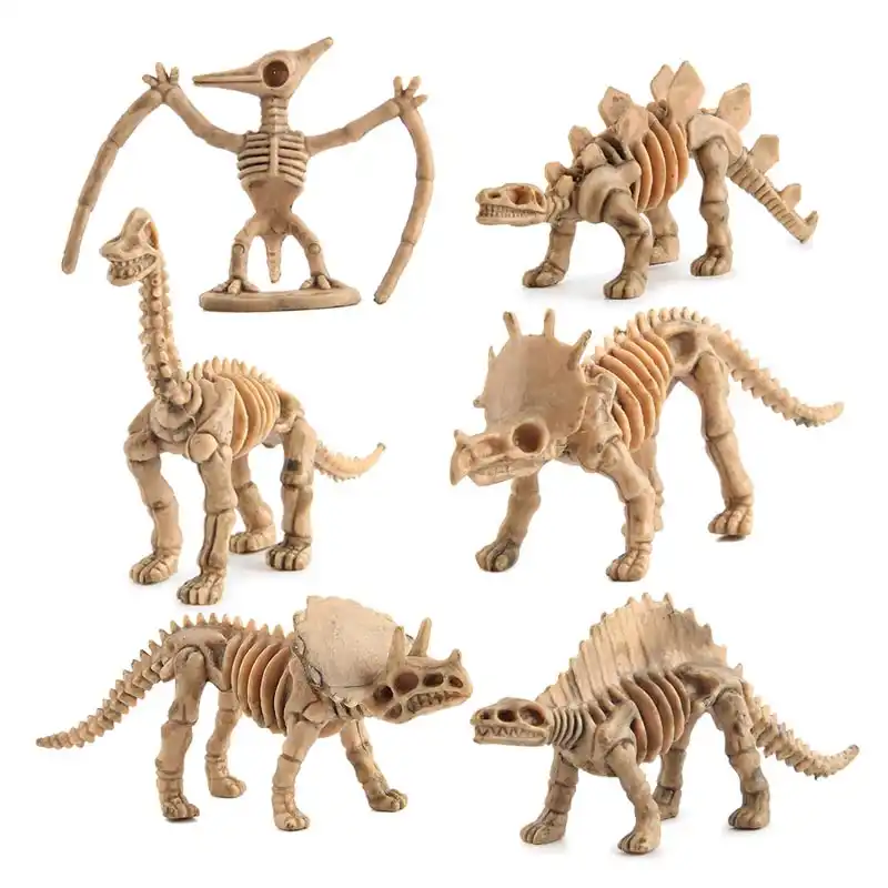 plastic dinosaur skeletons