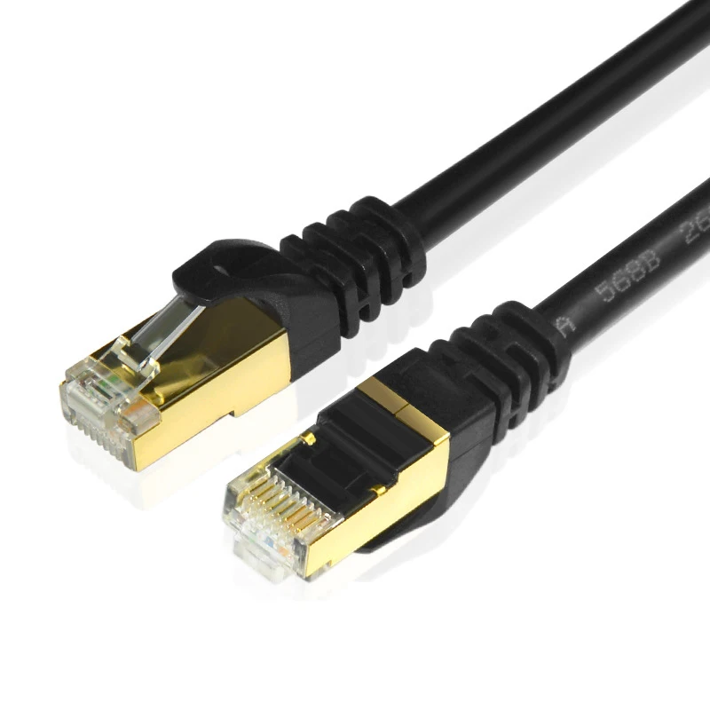 Кабель Ethernet Lan Cat7 экранированный провод из чистой меди RJ45 для интернет сети