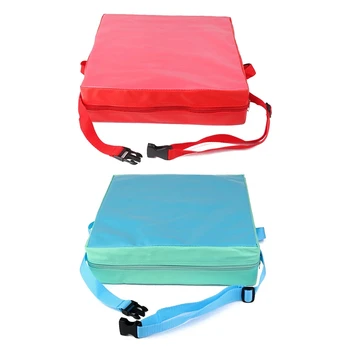 

2Pcs Children Artificial Leather Laptop Lunch Children 'S Thg Chair Cushions Chair - Red & Green + Blue