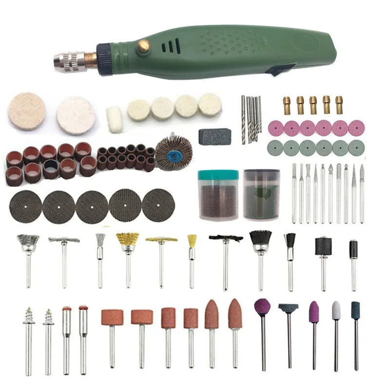 

Emerald Beeswax Micro Electric Grinder Mini Electric Drill Jade Engraving Machine Crafts Electric Drill Set Electric Tool