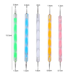 Elegant Nail Art Brush Set with Acrylic Handles - Professional Gradient, Painting, and Dotting Tools for Salon - Quality Manicures (14)