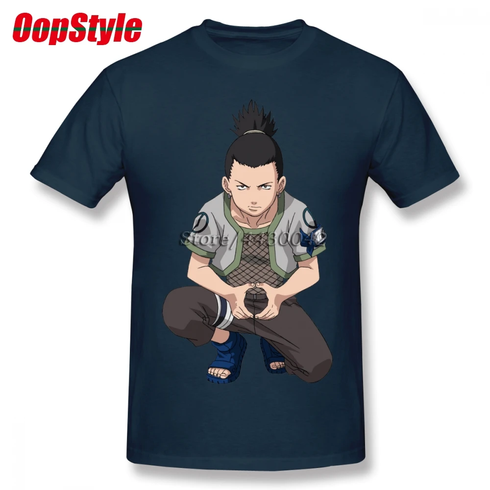 Nara Shikamaru футболка с Наруто для мужчин дропшиппинг короткий рукав хлопок размера