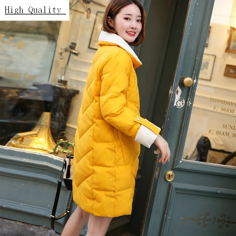 

Winter Down Coat Female Long Warm White Duck Down Jacket Women Korean Outwear Down Parka Doudoune Femme Hiver LWL1238