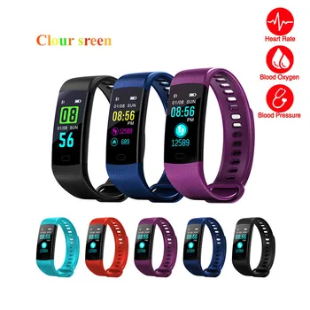 

Color Screen Smart Bracelet Man Bluetooth Y5 Wristwatch Women Sport Fitness Track Pedometer Hear Rate Blood Pressure Monitor D5