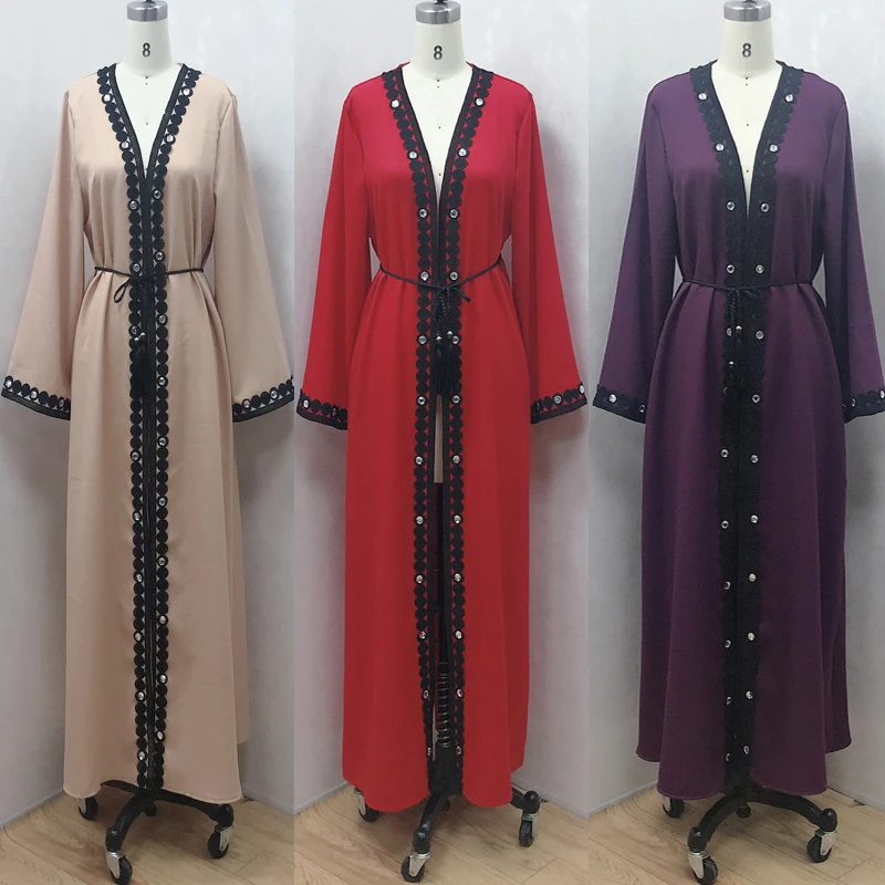 

F829-1New Muslim dress bajuwanita woman's gown Orientale Musulman Abaya Dubai Cardigan robes