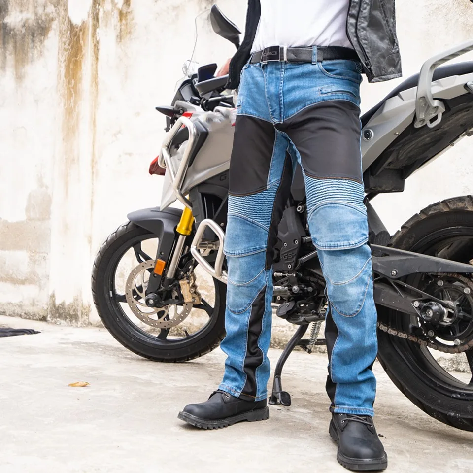 Мужская мотоциклетная джинсовая Защитная Экипировка, мотоциклетная безопасность, Экипировка для мужчин, мотоциклетные уличные повседневные штаны, мотоциклетные джинсы, внедорожные штаны