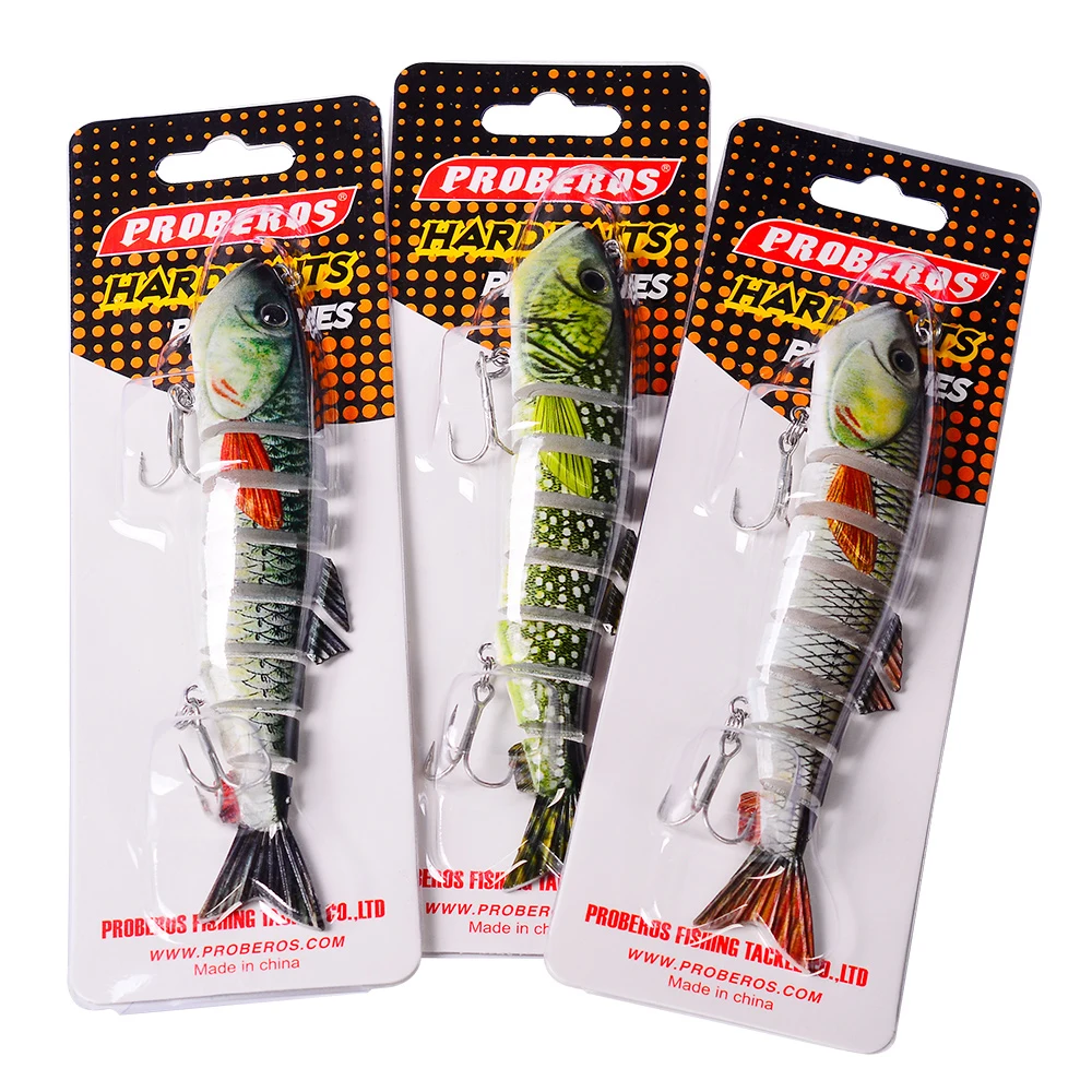 PROBEROS 1PCS Multi Section Fishing Lure 13cm-22g Trolling Swimbait 8  Segement Isca Artificial Hard Bait Jointed Minnow Wobbler - AliExpress