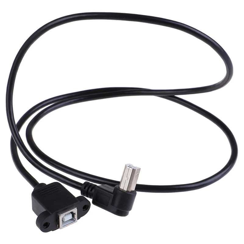 1 м/1,5 м под прямым углом usb type B папа к USB B Женская панель принтера крепление соединитель для удлинителя адаптер