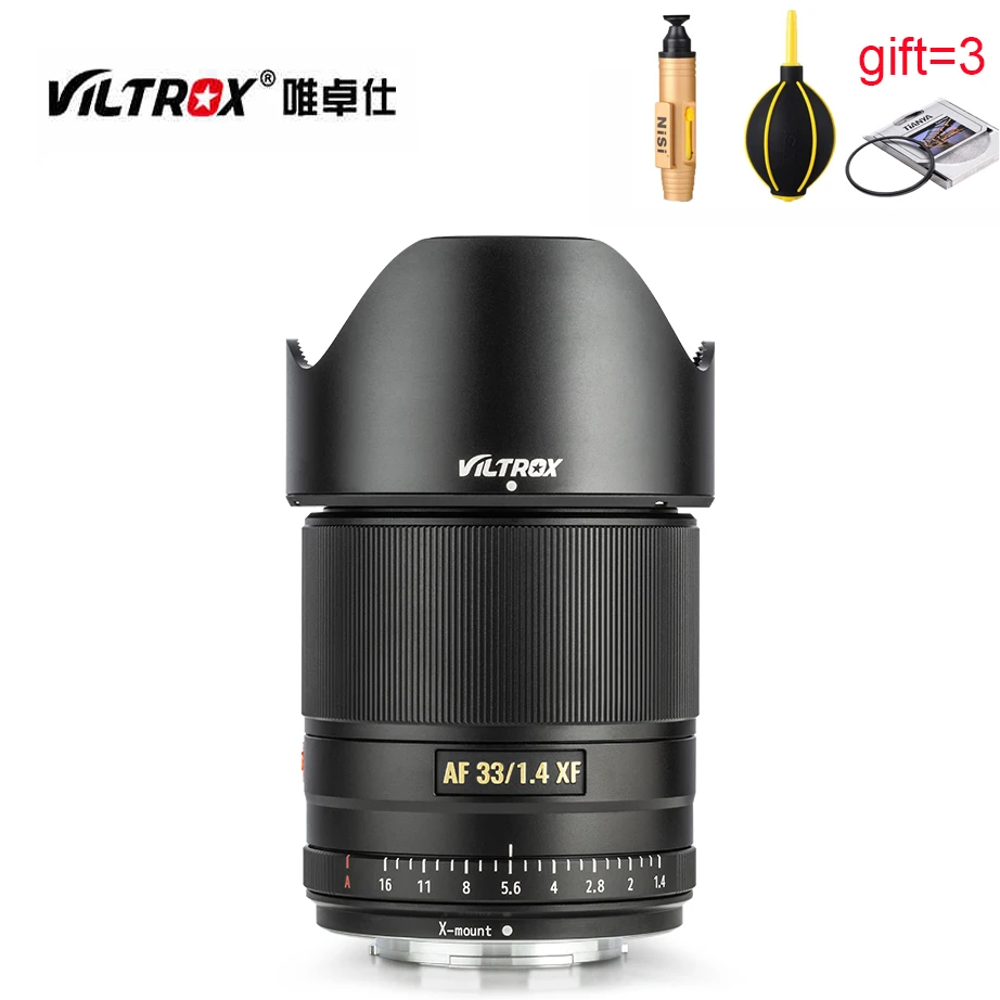 VILTROX 33mm F1.4 XF AF 33/1.4 STM Auto Focus Fixed Focus Silver Black Lens for Fujifilm FUJI X X-T3 X-H1 X20 X-T30 X-T20 X-T10